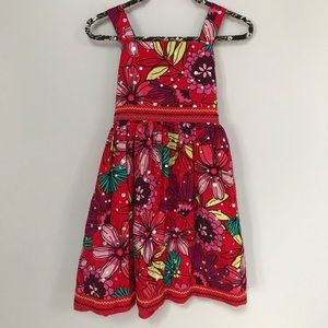 Girls sparkly tropical dress